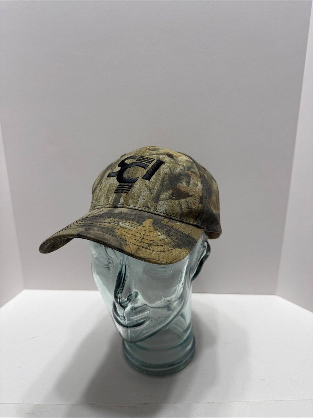 K-Products SCI engineering inc. Authentic Camo Hat with Brown Trim